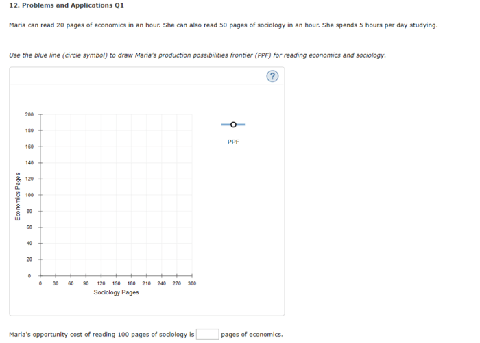 Maria can read 20 pages of economics