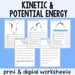 Potential and kinetic energy webquest answer key