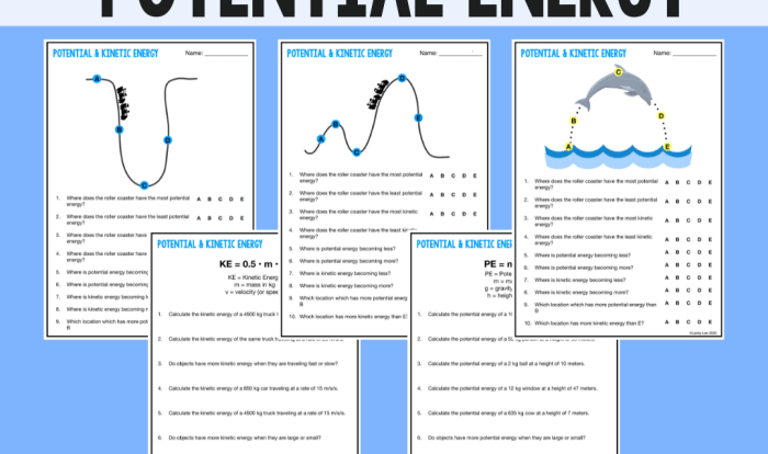 Potential and kinetic energy webquest answer key