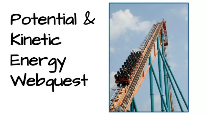 Potential and kinetic energy webquest answer key